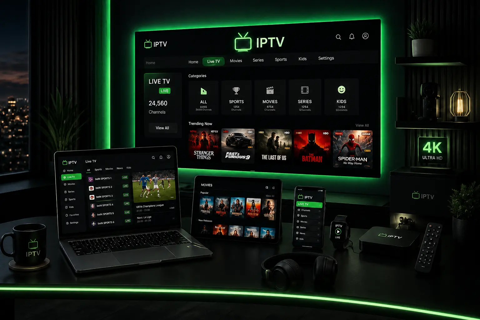 Das best IPTV kaufen für alle Geräte: Smart TV, Firestick, Smartphones und PCs