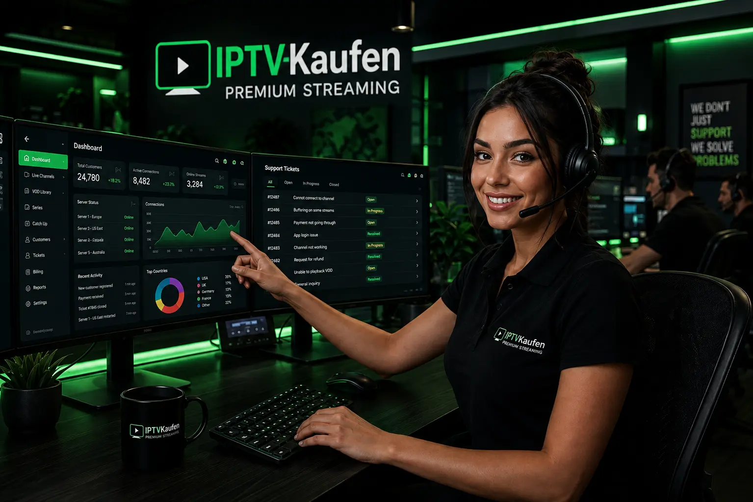 Professioneller Kundenservice und Live-Support von IPTV-wunsch. Kontaktieren Sie unser Team in Deutschland für schnelle Hilfe, wenn Sie das best IPTV kaufen möchten.
